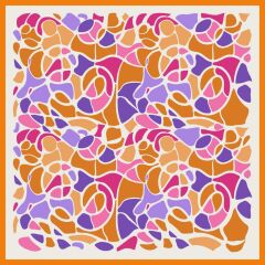 Taş Desen Eşarp (Turuncu-Pembe) RTS-1001-9