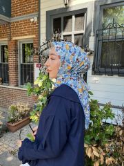 Çıtır Çiçek Desen (Kot Mavi) RTS-1002-9