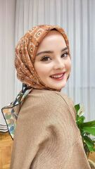 Femme Desen Eşarp (Kahverengi) RTS-1003-1