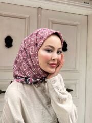 Femme Desen Eşarp (Gül Kurusu) RTS-1003-2