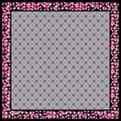 Femme Desen Eşarp (Pembe-Gri) RTS-1003-3