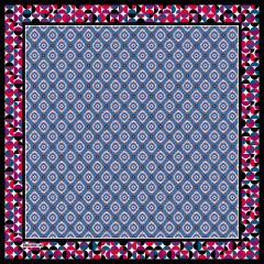 Femme Desen Eşarp (Mavi) RTS-1003-5