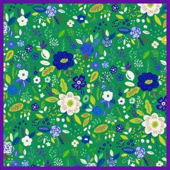 Lobelya Desen Eşarp ( Benetton Yeşili ) RTS-1009-3