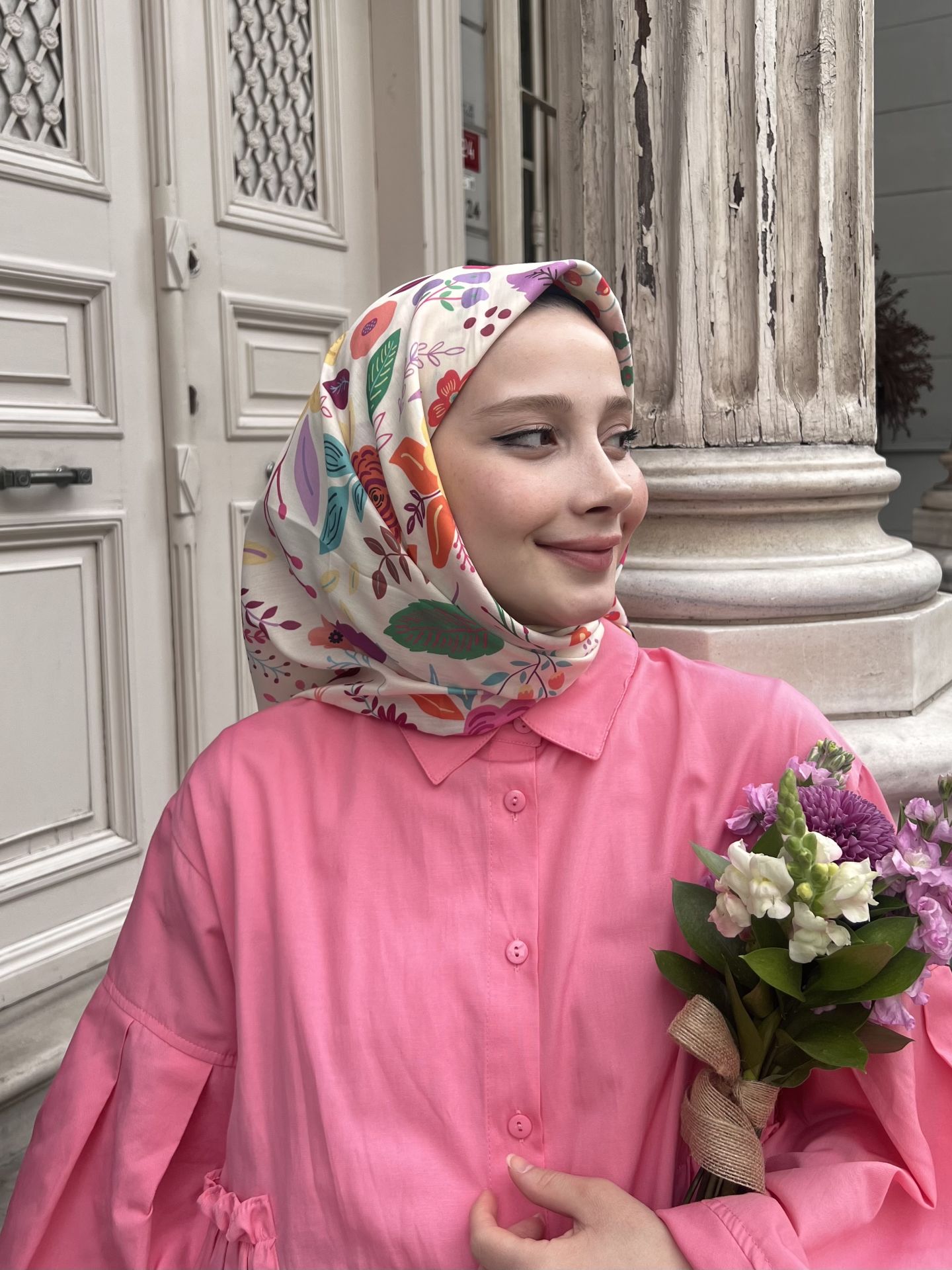 Lobelya Desen Eşarp  RTS-1009-5