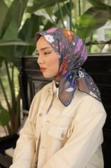 Lobelya Desen Eşarp ( Gri ) RTS-1009-14