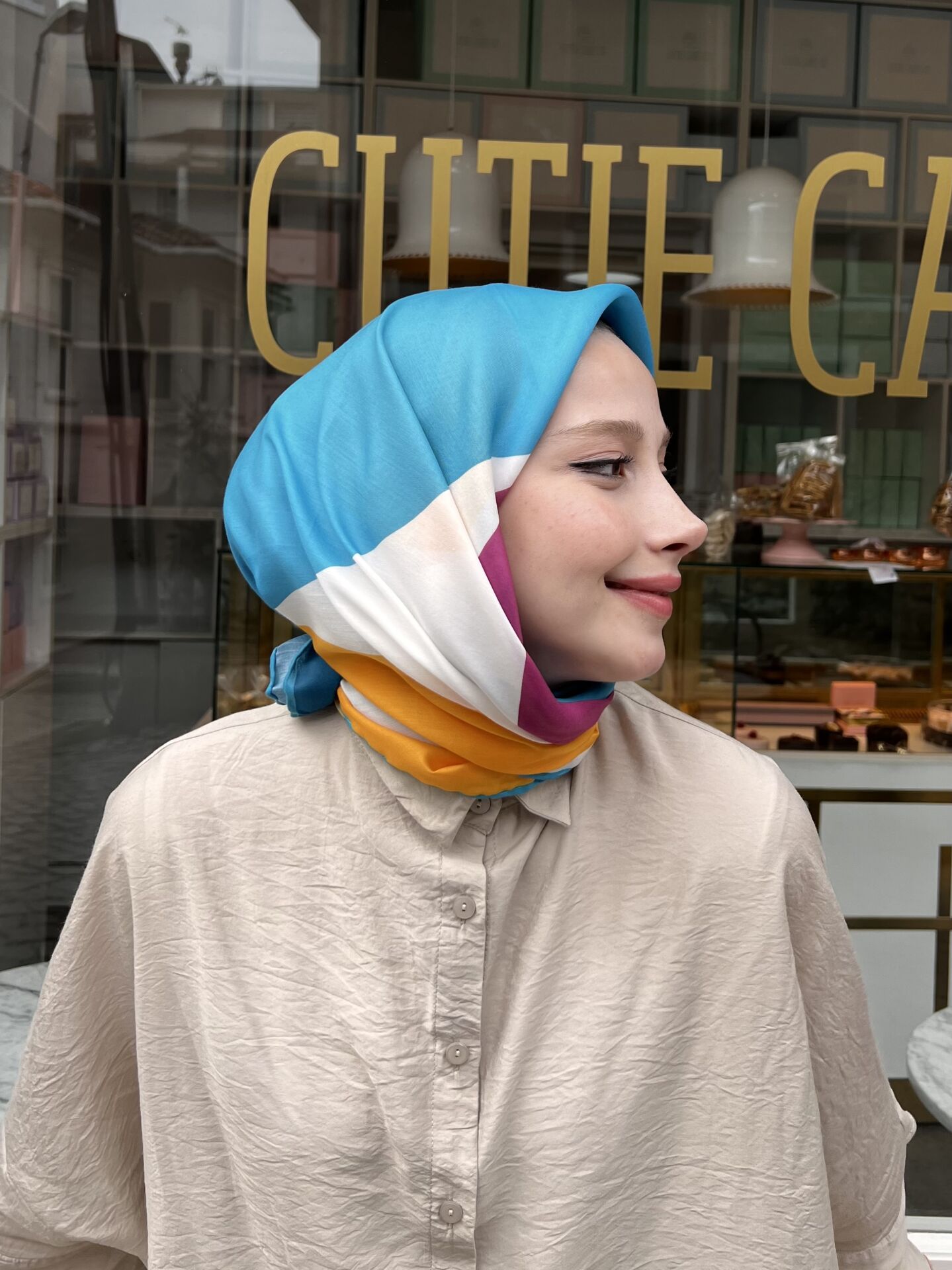 Mango Desen Eşarp RTS-1016-8
