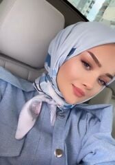 Dore Desen Eşarp (Bebe Mavisi) RTS-1004-13