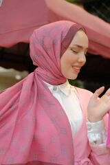 Olive Desen Şal ( Pembe ) RTS-1028-3