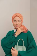 Mısra Desen Eşarp (Turuncu- Mint) RTS-1014-9