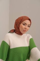 Mısra Desen Eşarp (Kahve - Yeşil) RTS-1014-5