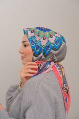 Matmazel Desen Eşarp ( Narçiçeği - Yeşil ) RTS-1013-10