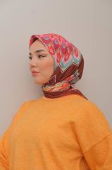 Matmazel Desen Eşarp ( Acı kahve - Tarçın ) RTS-1013-7