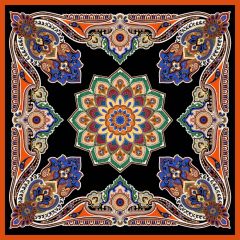 Matmazel Desen Eşarp ( Siyah-Kırmızı) RTS-1013-6