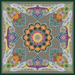 Matmazel Desen Eşarp ( Yeşil ) RTS-1013-5