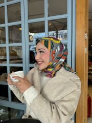 Petta Desen Eşarp ( Soft Yeşil ) RTS-1011-4