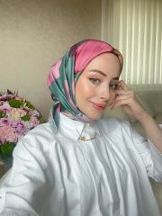 Suluboya Desen Eşarp (Bej-Mentol) RTS-1006-12