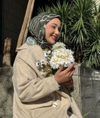 Zincir Desen Eşarp (Zümrüt Yeşili) RTS-1012-9
