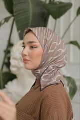 Zincir Desen Eşarp (Bej) RTS-1012-2