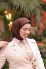Neva İpeksi Jakar Eşarp ( Acı Kahve ) RTS-1026-10