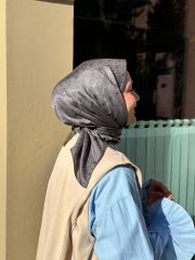 Neva İpeksi Jakar Eşarp ( Füme ) RTS-1026-9