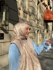 Andora İpeksi Jakar Şal ( Bej ) RTS-1024-7