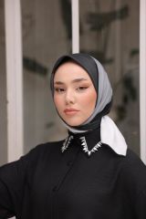 Mango Desen Eşarp (Siyah) RTS-1016-2