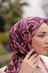 Mirel Desen Eşarp ( Gül Kurusu Tonu ) RTS-1010-4