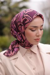 Mirel Desen Eşarp ( Gül Kurusu Tonu ) RTS-1010-4