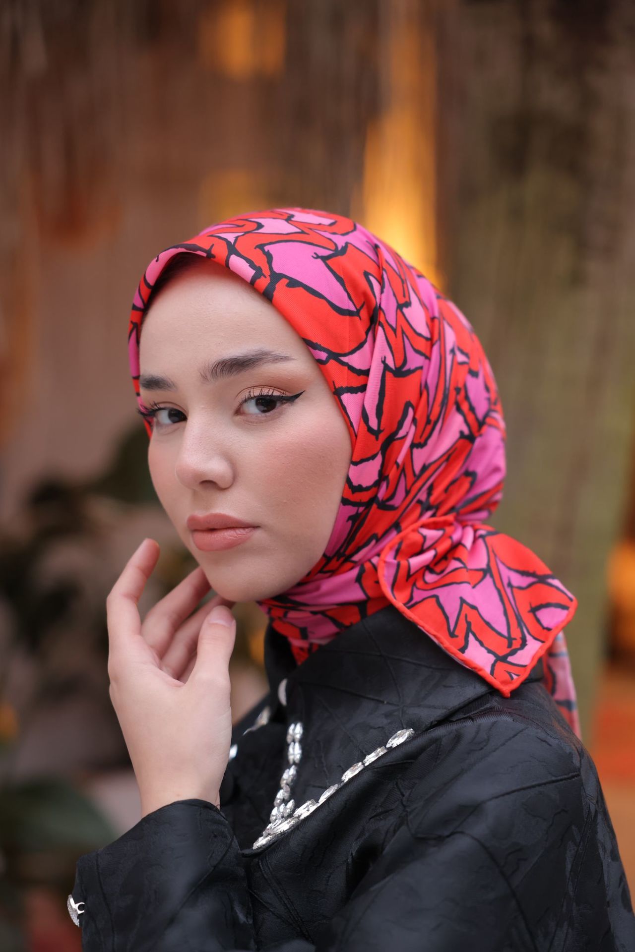 Mirel Desen  Eşarp ( Pembe ) RTS-1010-14