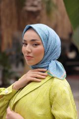 İtaly Desen Eşarp ( Bebe Mavisi ) RTS-1018-9