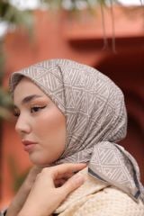 İtaly Desen Eşarp ( Bej ) RTS-1018-15