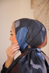 Suluboya Desen Şal ( Siyah-Bej ) RTS-1006-21