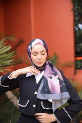 Suluboya Desen Şal ( Gri ) RTS-1006-17