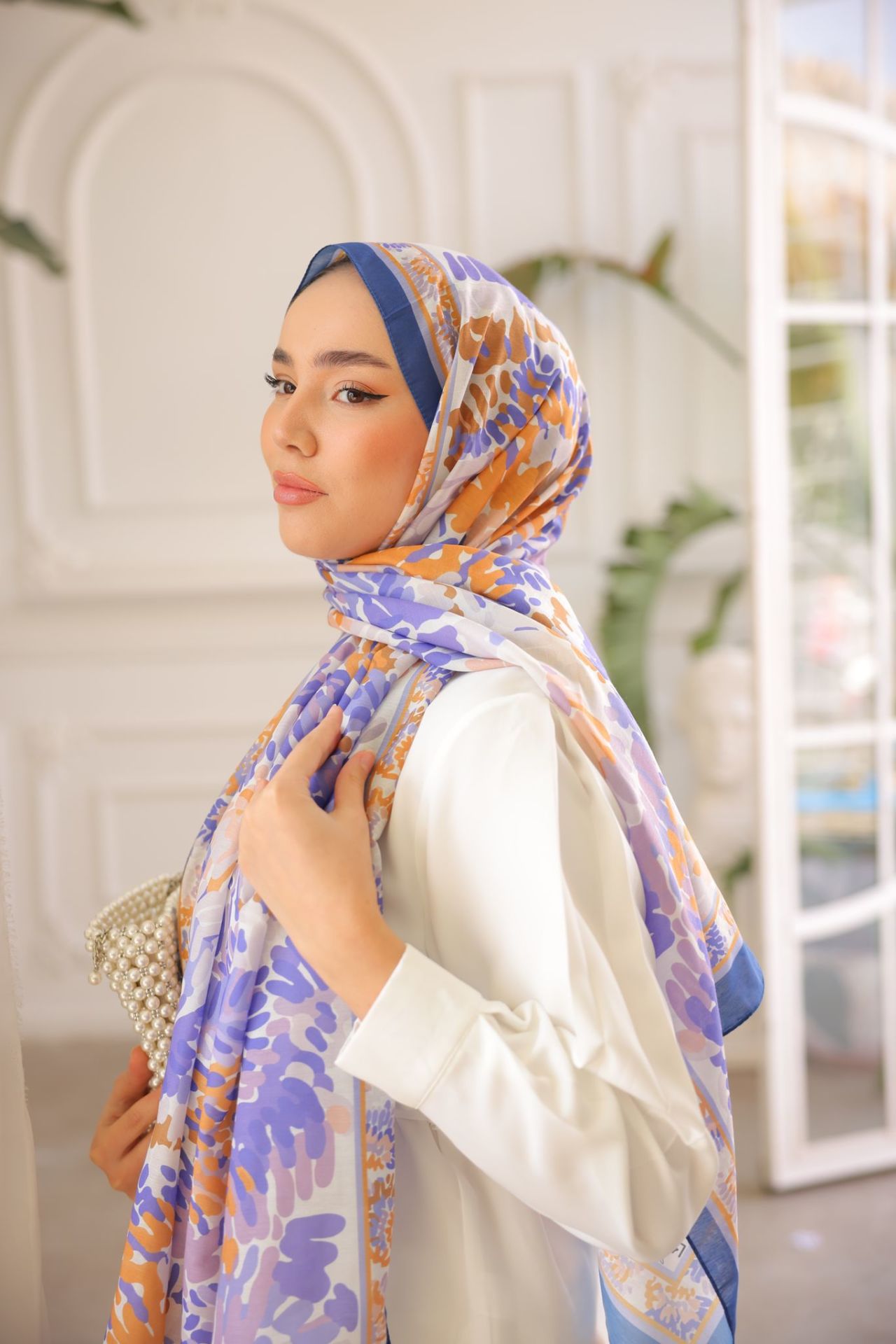 Lara Desen Şal ( Lila ) RTS-1038-6