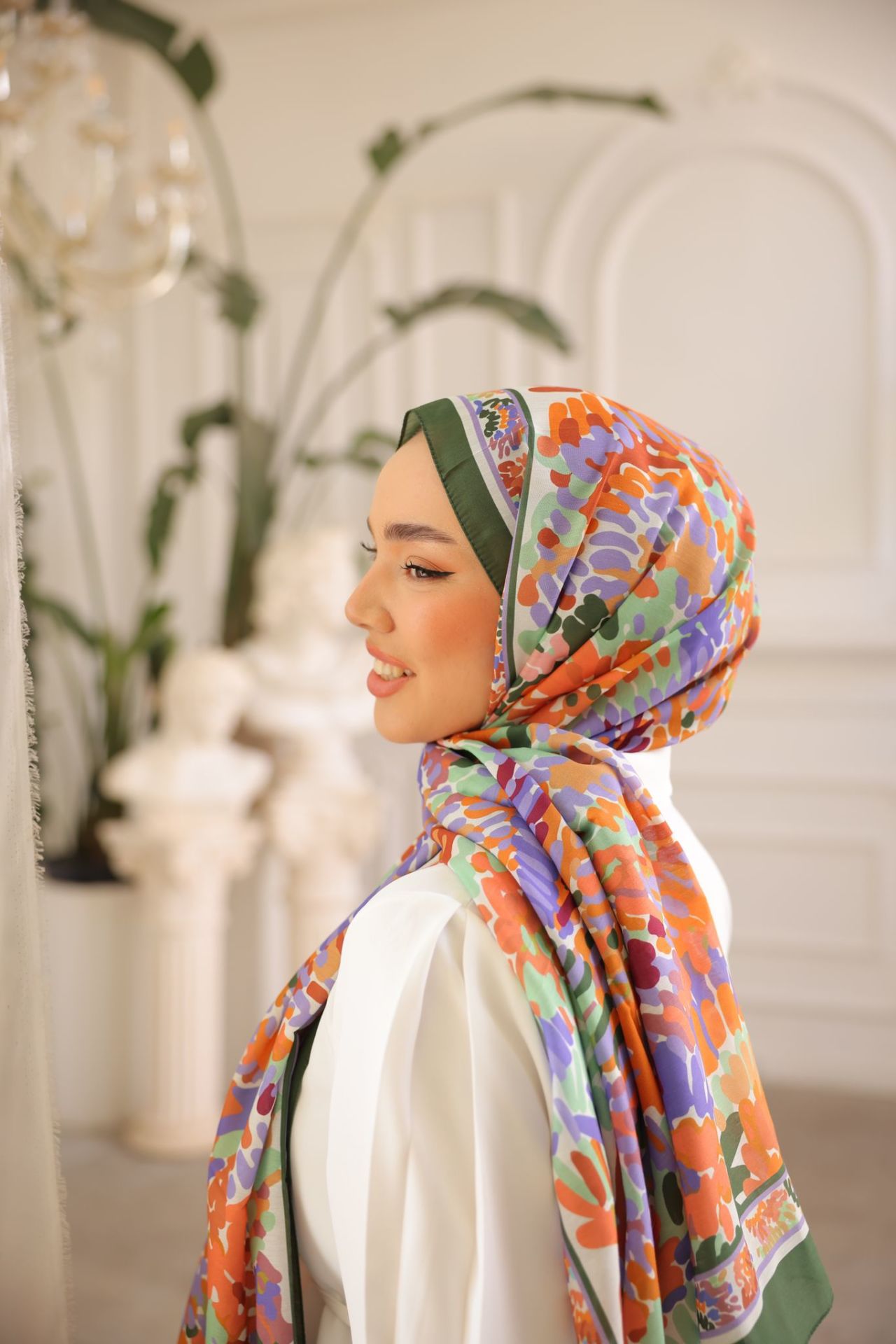 Lara Desen Şal  ( Yeşil ) RTS-1038-5