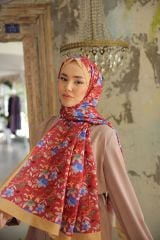 Kamelya Desen Şal ( Mercan ) RTS-1007-10