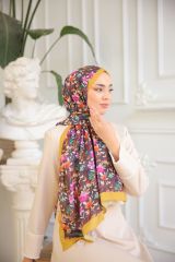 Kamelya Desen Şal ( Hardal ) RTS-1007-9
