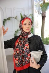 Kamelya Desen Şal ( Siyah ) RTS-1007-15