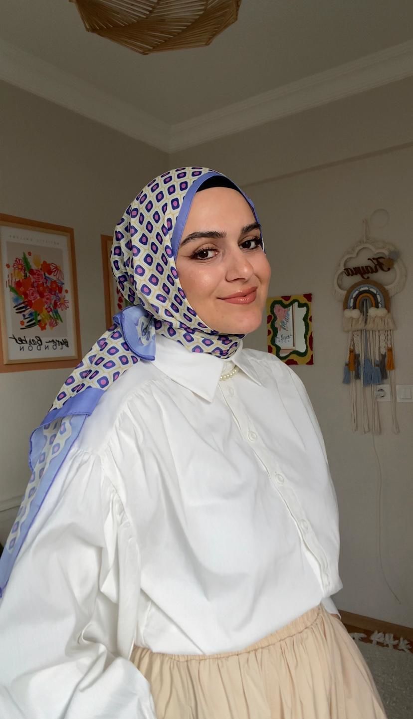 Luna Desen Şal ( Lila ) RTS-1032-6