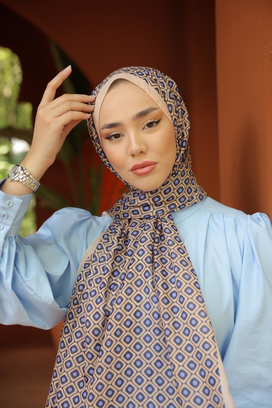 Luna Desen Şal (Bej Tonu ) RTS-1032-3