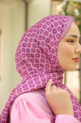 Luna Desen Şal ( Pembe ) RTS-1032-1