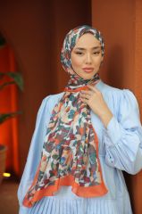 Pale Desen Şal ( Kiremit ) RTS-1008-9