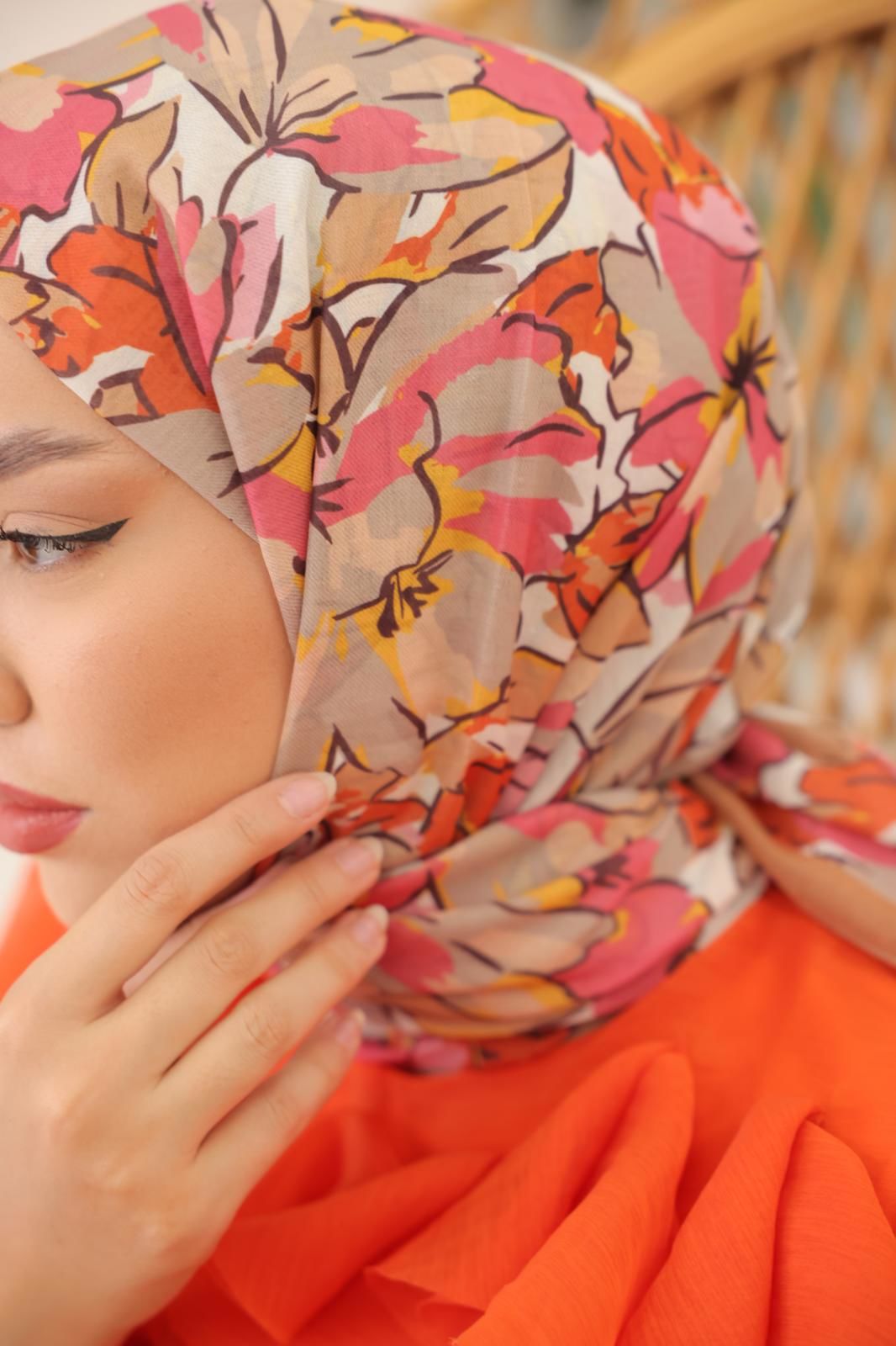 Pale Desen Şal ( Bej ) RTS-1008-7