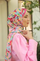 Pale Desen Şal ( Pembe ) RTS-1008-2
