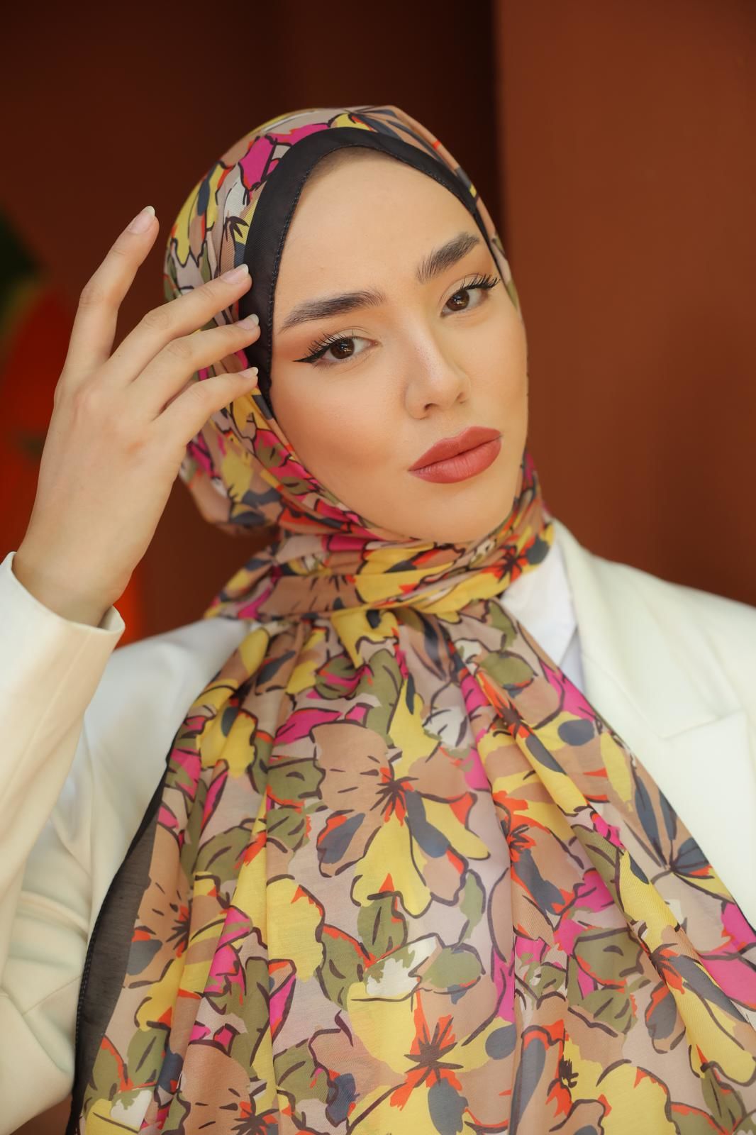 Pale Desen Şal ( Siyah ) RTS-1008-1