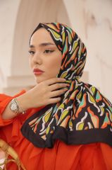 MasterChef Desen Şal ( Siyah ) RTS-1033-7