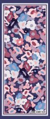 Flowers Desen Şal  ( Mavi ) RTS-1037-5
