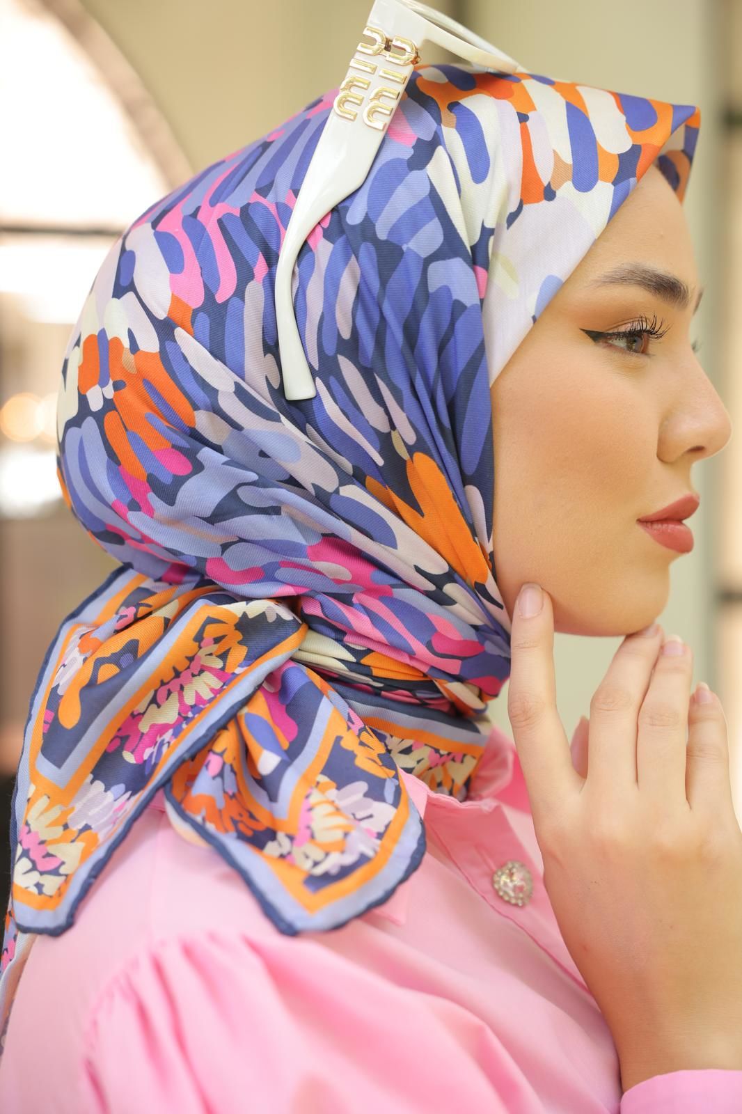 Mila Desen Eşarp ( Mor ) RTS-1005-1