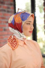 Elena Desen Eşarp ( Kiremit ) RTS-1034-5