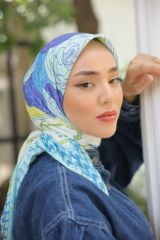 Elena Desen Eşarp ( Turkuaz ) RTS-1034-2